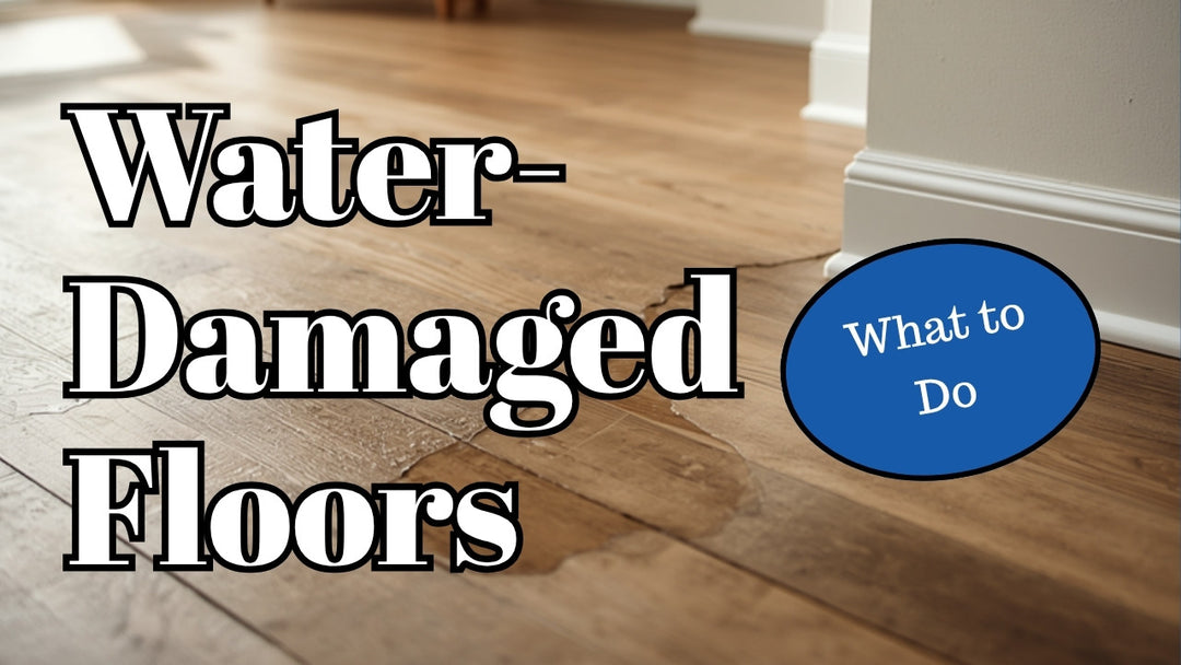 Water on a wood-look floor - water-damaged floors and insurance replacement
