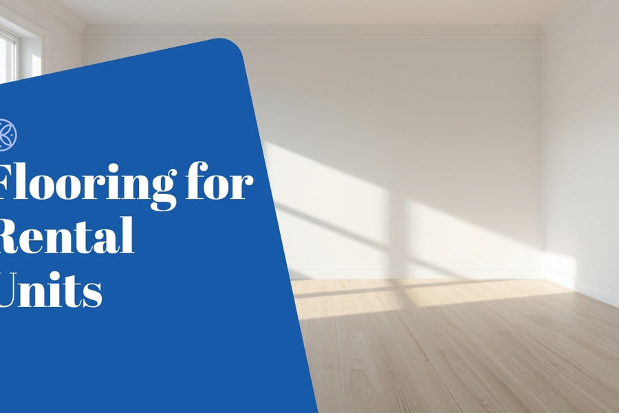 Empty renovated apartment with new vinyl plank flooring - flooring for rental units