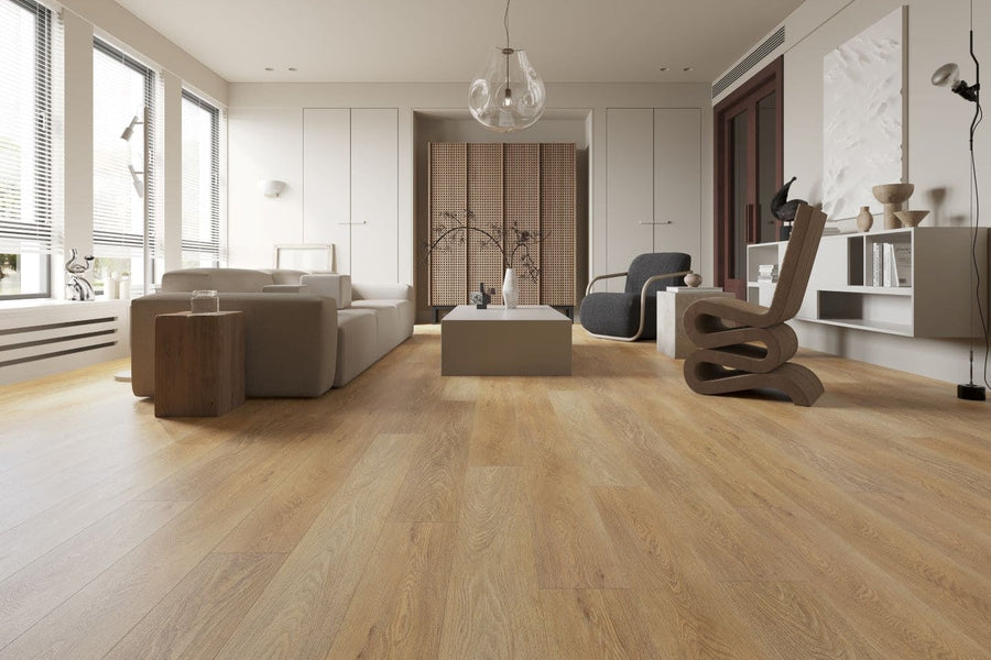 NAF engineered hardwood flooring installed in stunning living room in Kitchener-Waterloo.