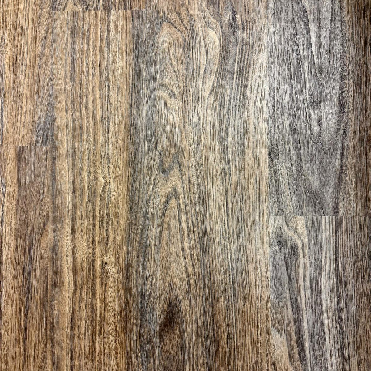 Close-up of wood-patterned surface with brown and gray tones