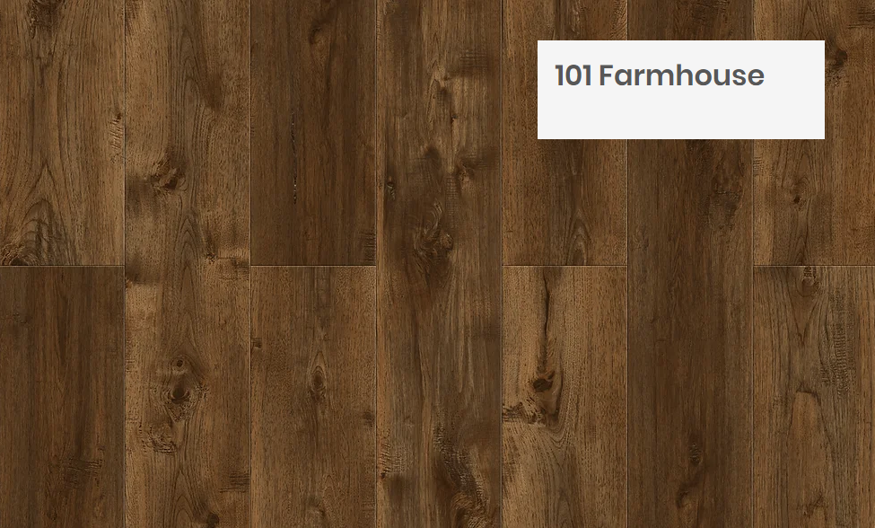 Close up of vinyl flooring in the colour 101 Farmhouse by Woden Flooring sold by Advanced Flooring in Kitchener-Waterloo.