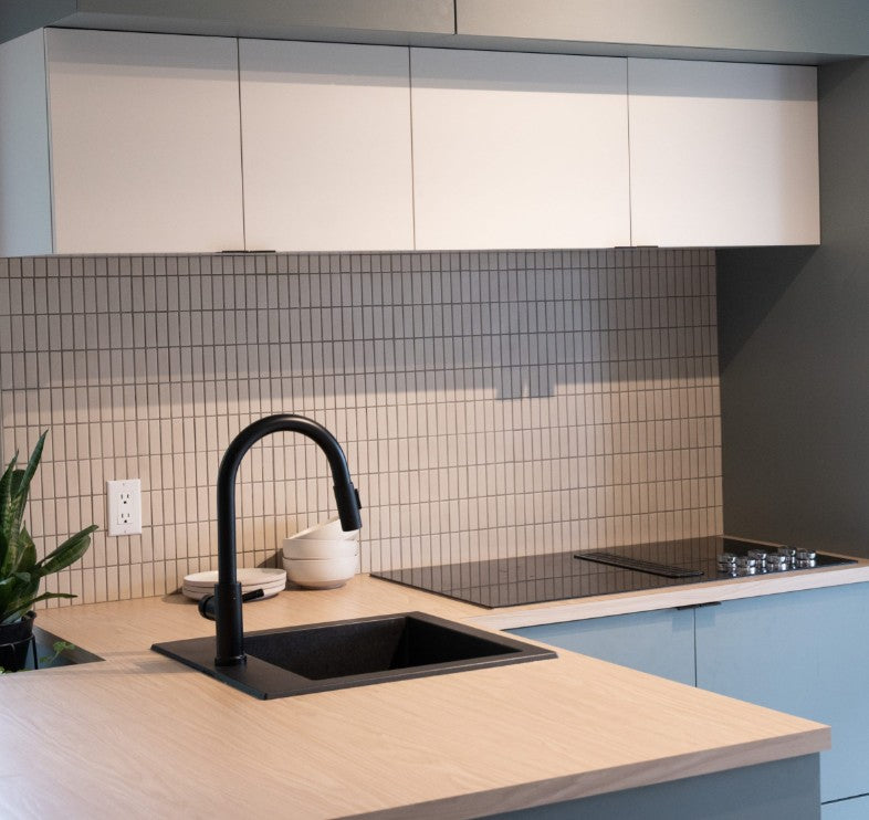 1867 Tile TYPE mosaic tiles room/kitchen view, used as backsplash. Canada-wide delivery available. 