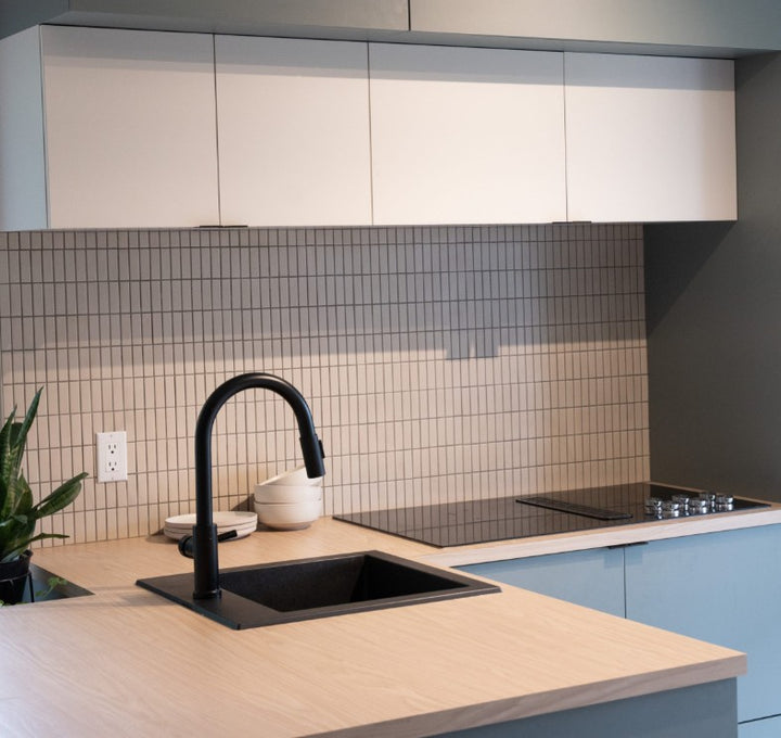 1867 Tile TYPE mosaic tiles room/kitchen view, used as backsplash. Canada-wide delivery available. 