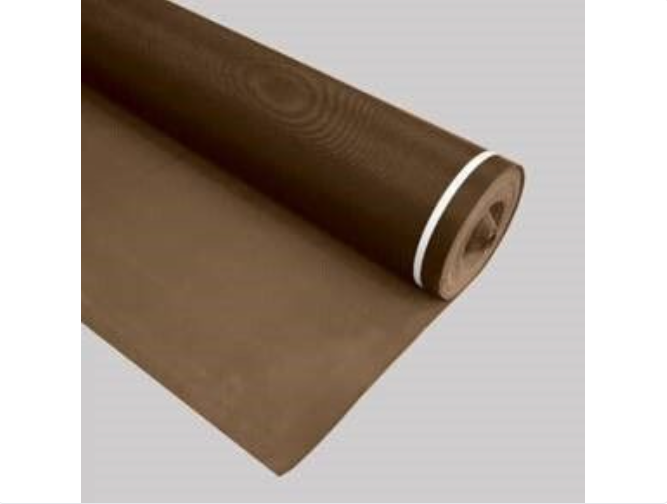 Roll of brown paper on a gray background