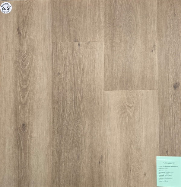 Light Brown Oak- 6.5mm SPC Luxury Vinyl Plank - NuMAX 29167b sold by Advancedflooring_Waterloo_near me