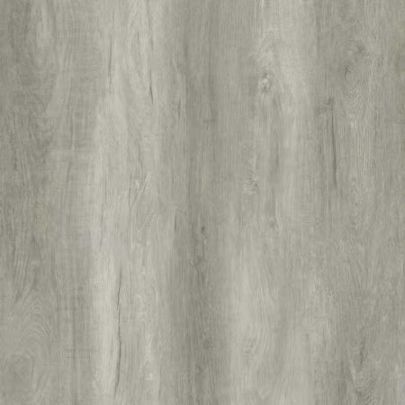 Close-up of gray wood-patterned flooring