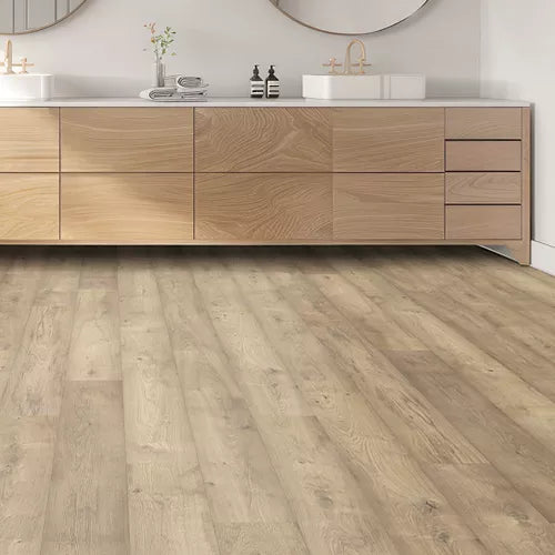 Dove Gray Oak - Pergo Elements Preferred 10mm Laminate with underlay Norella Veil PSR13