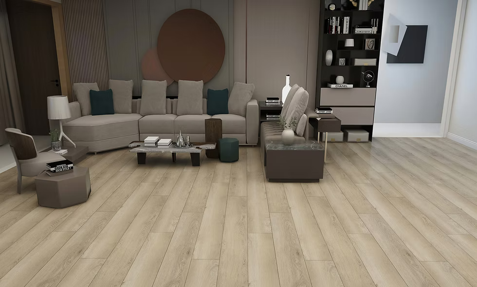 Loose lay 5mm vinyl flooring by Woden featuring wide planks and strong durability. Canada-wide delivery is available.  