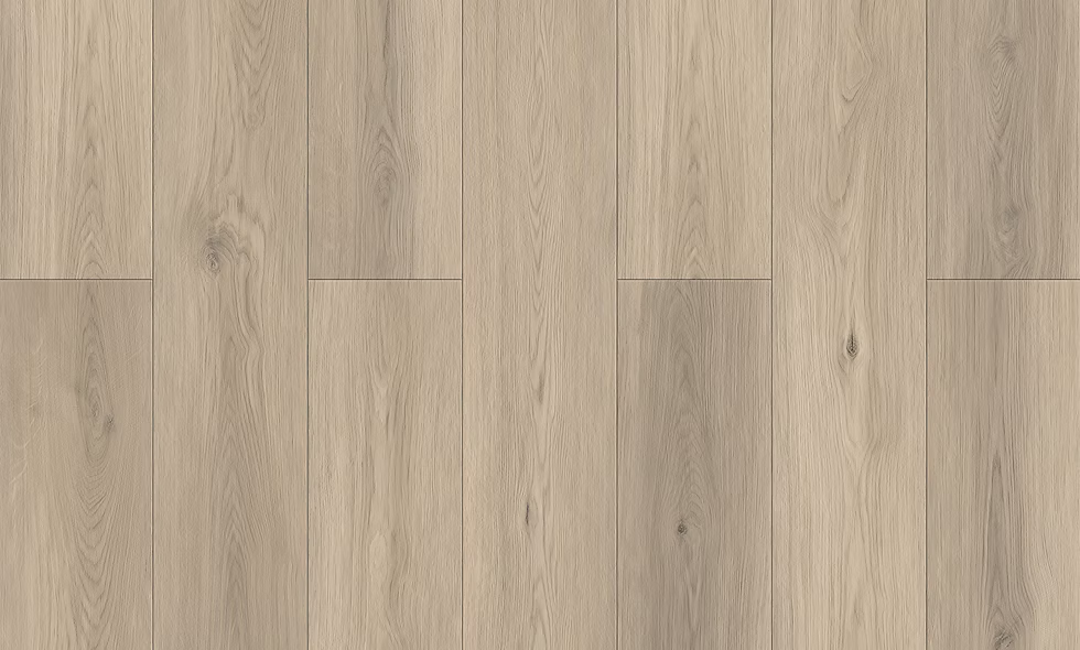 Close-up of loose lay 5mm vinyl by Woden. Showing real wood texture. Available at Advanced Flooring Waterloo.  