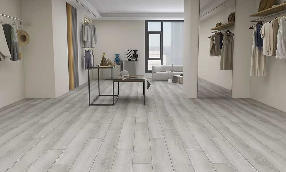 Loose lay 5mm vinyl flooring by Woden featuring wide planks and strong durability. Canada-wide delivery is available.  