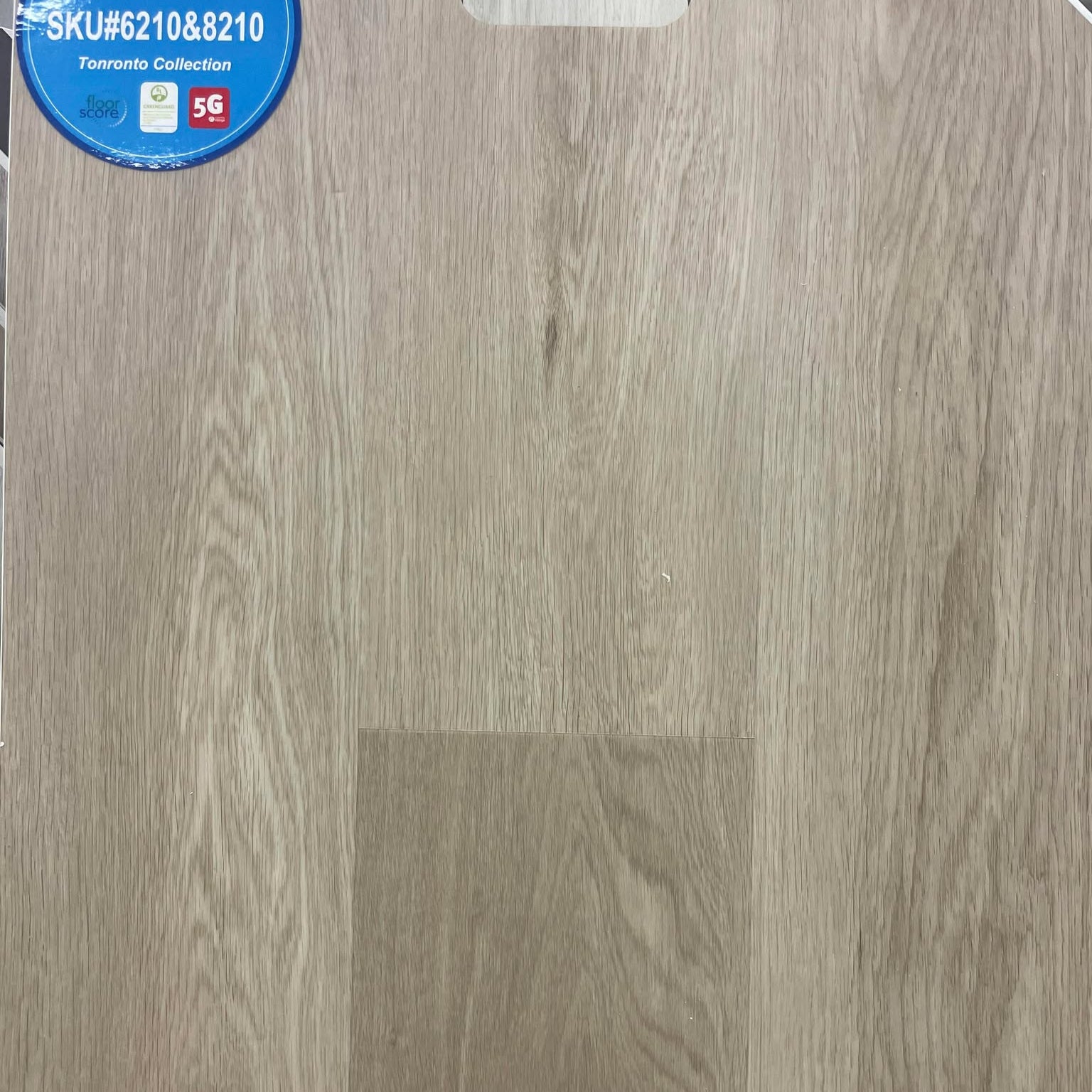 Close-up showing the texture and color of Toronto Riche 8mm & 10mm vinyl flooring