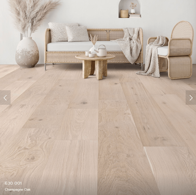 Champagne Oak 630 001 - Nextfloor Engineered Hardwood 5/8" Mission Hill 630 - ADVANCED FLOORING