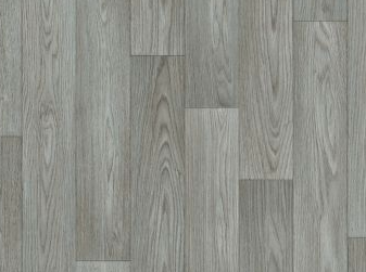 Close-up of gray wood flooring with a natural pattern