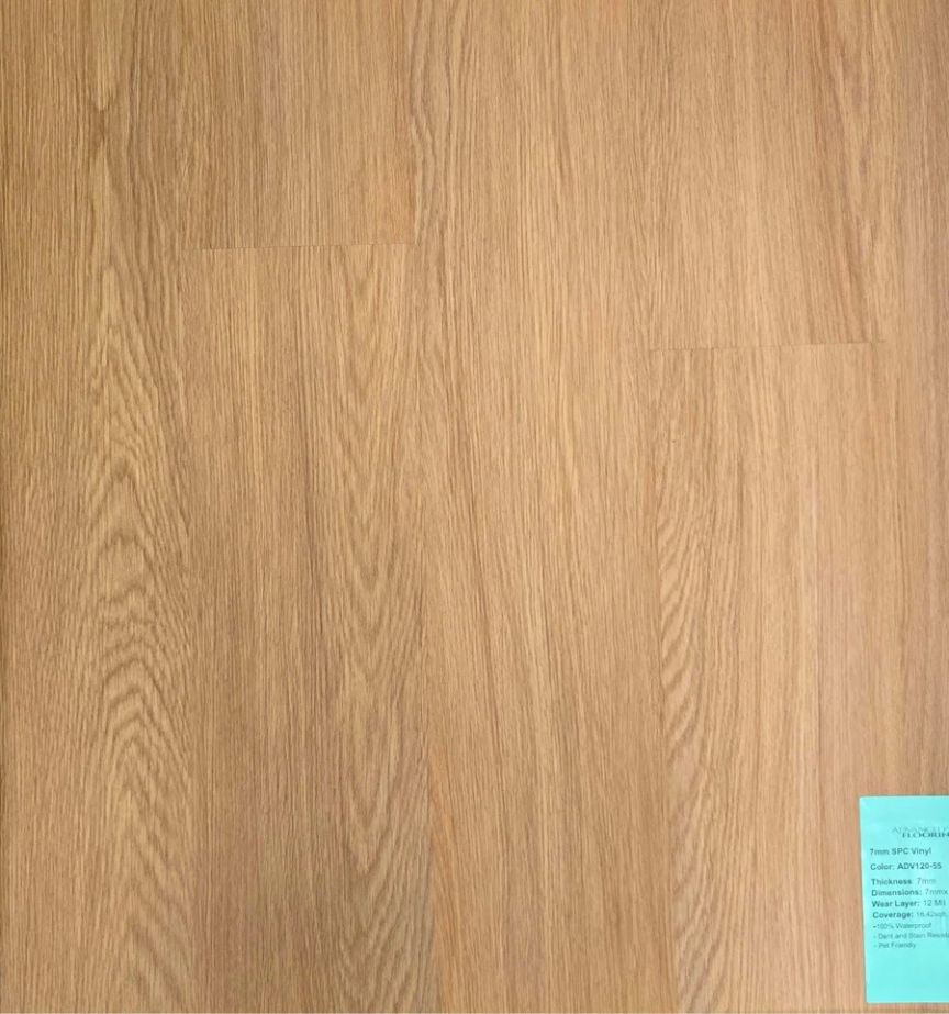 $1.89/Sf 7mm SPC Luxury Vinyl Plank - ADV120-55