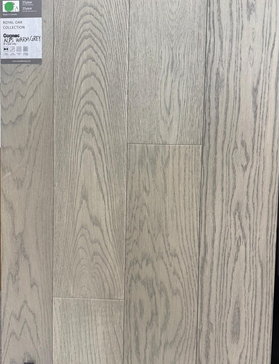 Alps Warm Grey - Tosca Monarch 7-1/2" Engineered Hardwood