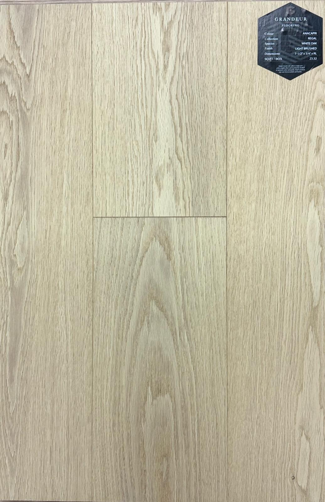 ANACAPRI - GRANDEUR Regal Collection Engineered Hardwood ¾"
