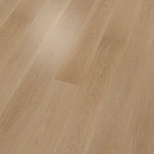 Light oak wood flooring planks with a natural grain pattern and warm beige tones.