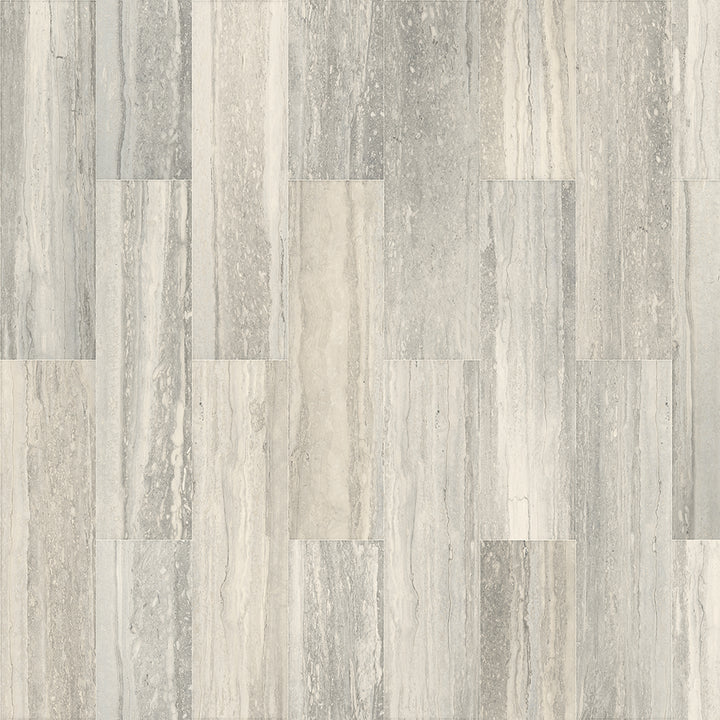 Wooden flooring with a gray and beige color scheme