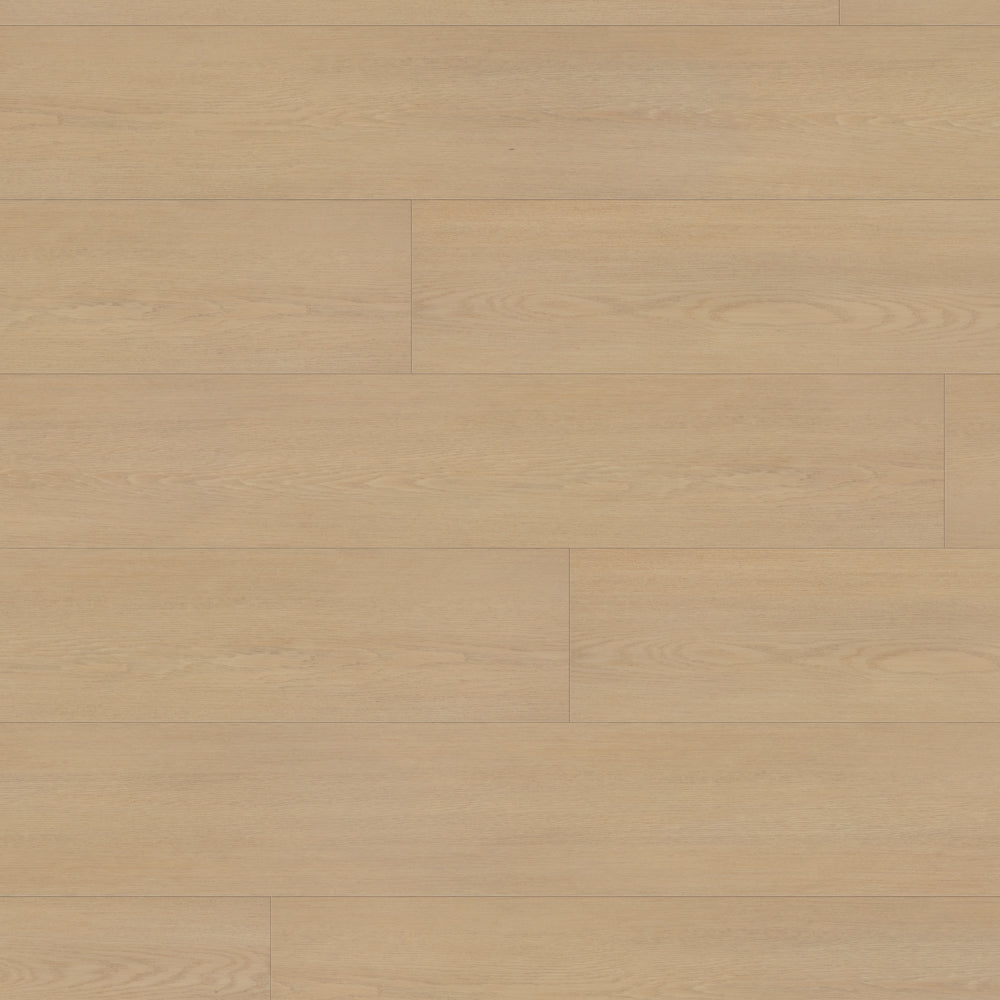 Close-up of Marshall 2324 6.5mm SPC vinyl flooring in natural wood finish