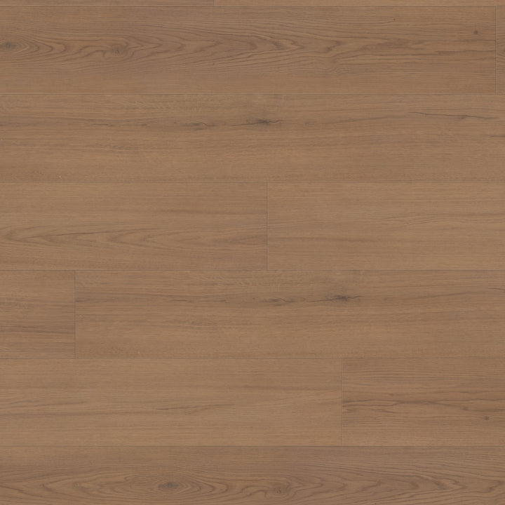 Close-up of Montebello 2326 6.5mm SPC vinyl flooring in natural wood finish