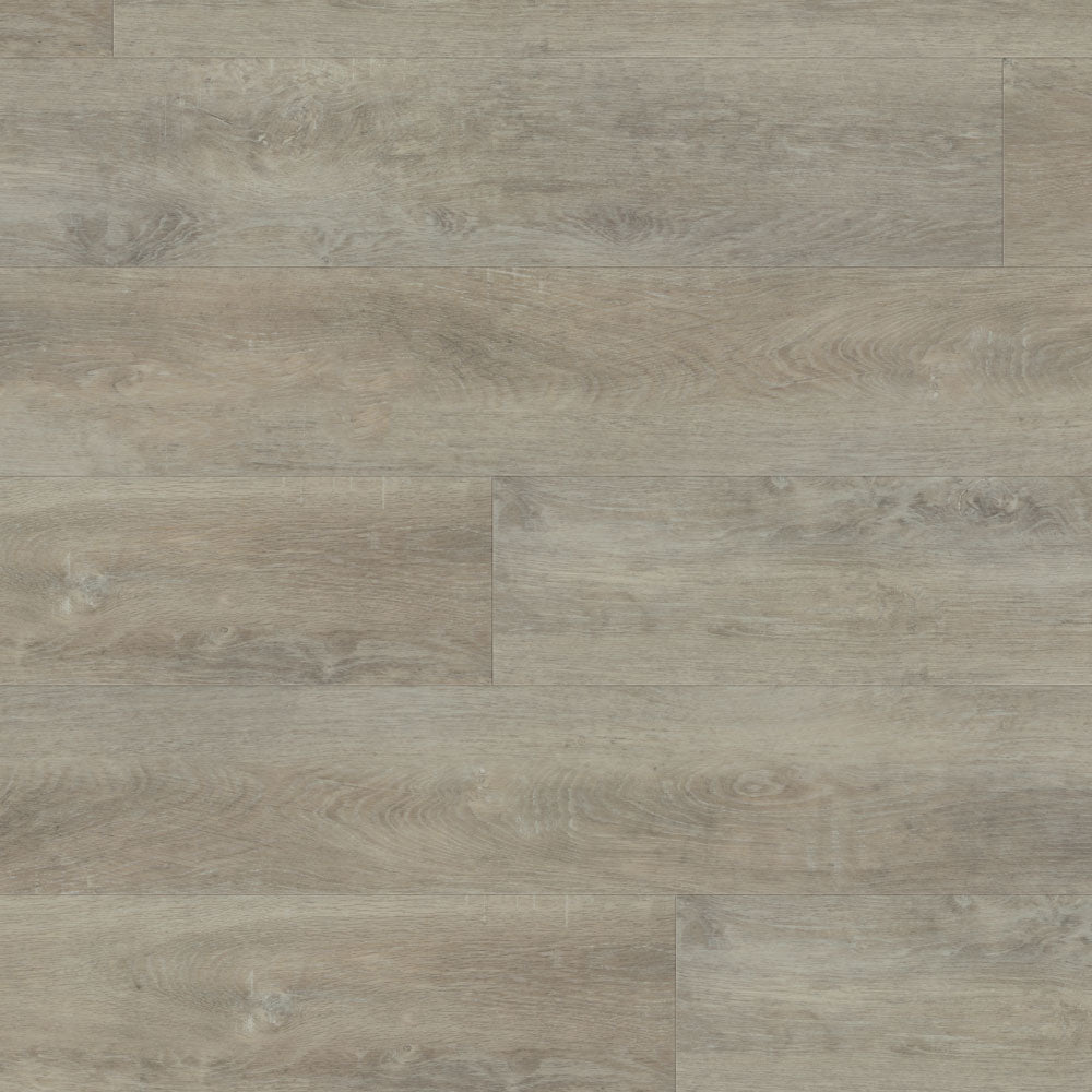 Close-up of Macadamia 6036 Beaulieu 8.5mm WPC vinyl flooring. Completely 100% waterproof, pet-friendly, and highly stain-resistant. Available at Advanced Flooring Waterloo.