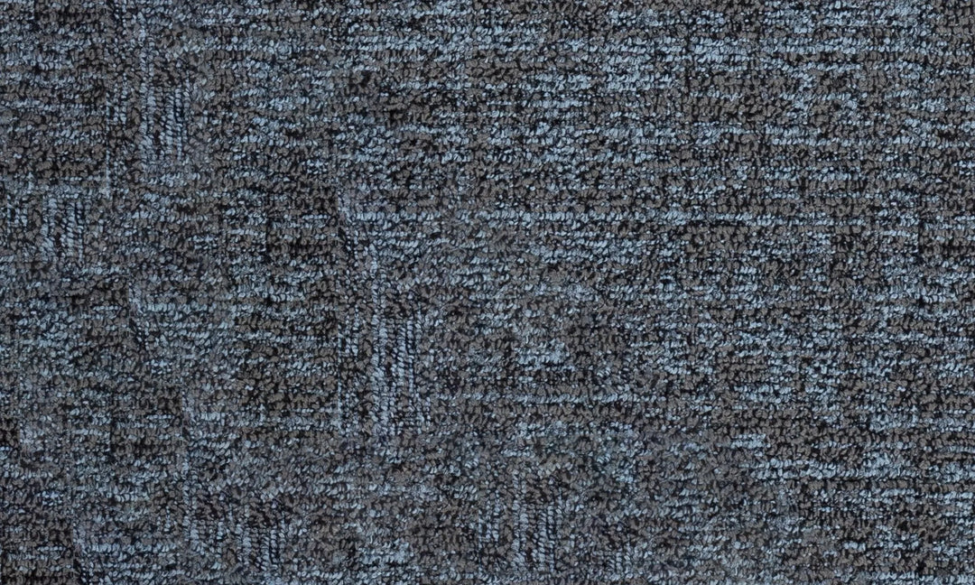 Textured blue and gray patterned fabric background