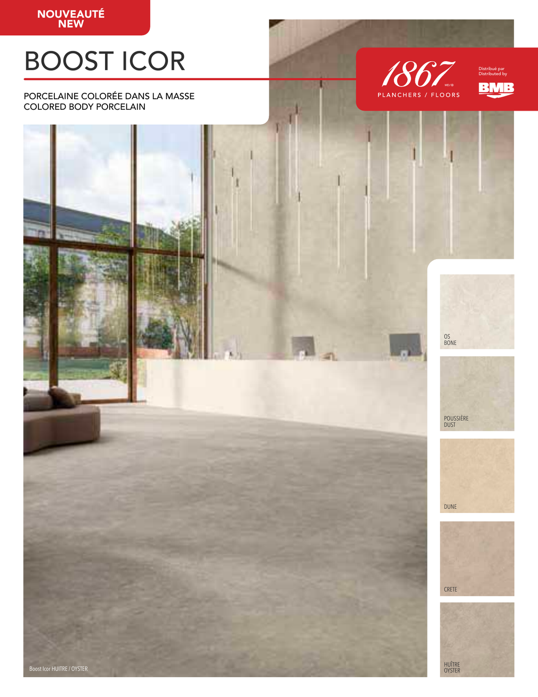 Boos Icor - 1867 Porcelain Tile 24"x24"