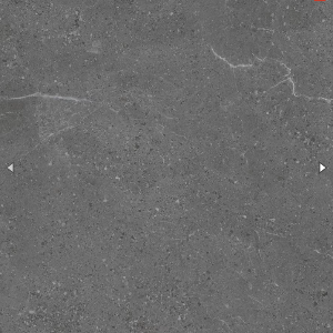 A close-up image of a rectangular porcelain tile with a matte and polished finish, exhibiting a textured gray appearance.