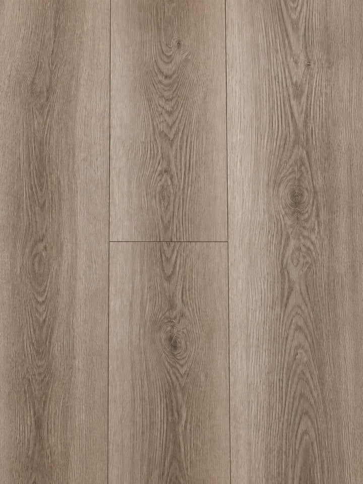 Tosca coffee oak medium brown wood-look vinyl flooring planks with visible grain and knot textures.