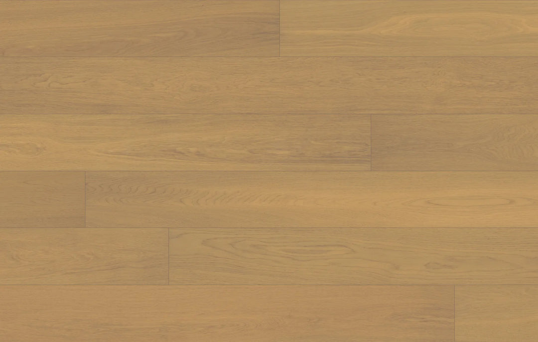 Close-up of Dusken Veil engineered hardwood flooring from Fuzion's Velvet Grove collection. Available at Advanced Flooring Waterloo.