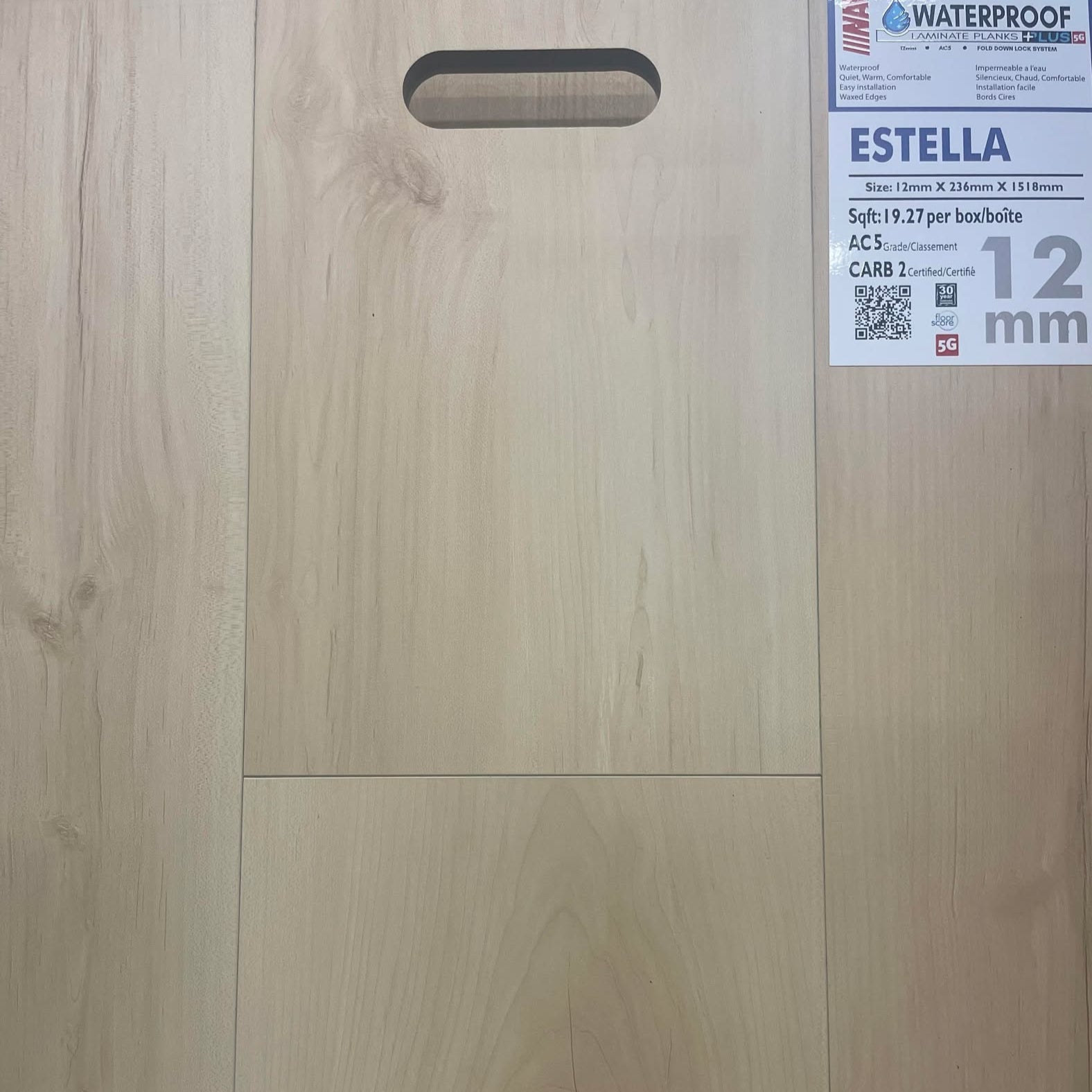 texture and color of NAF 12mm waterproof laminate plus collection