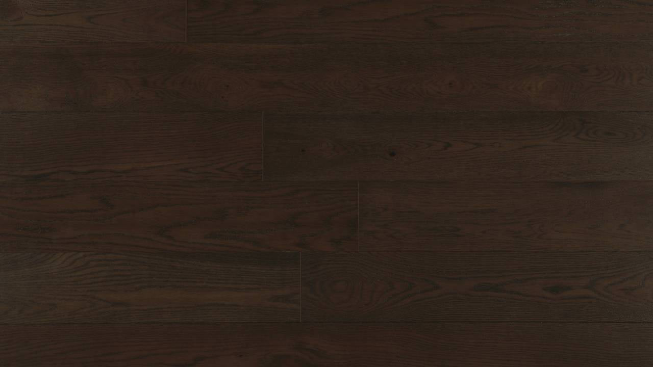 A close up of VIDAR premium white ash engineered hardwood flooring.