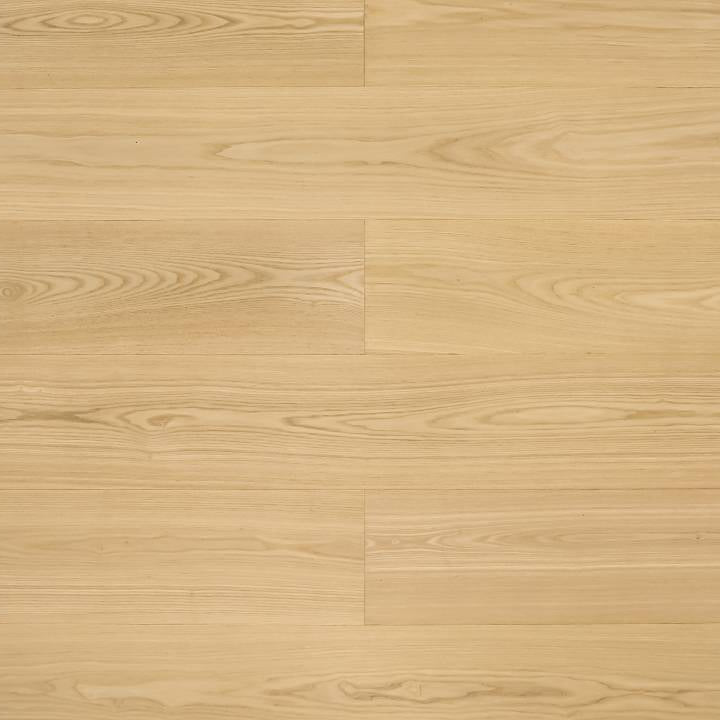 Wooden floor with a light brown color and visible grain pattern