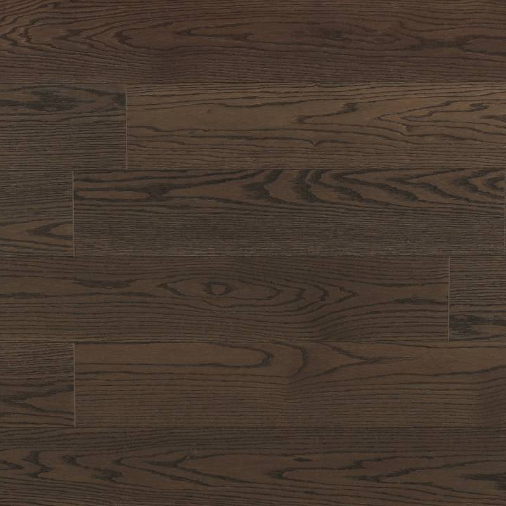 Close-up of dark wood flooring with visible grain and texture