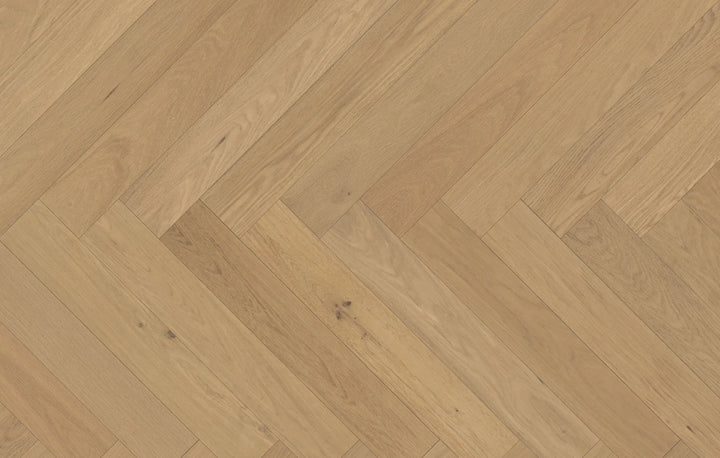 Golden Harbour Herringbone - Fuzion Victoria White Oak 5" x 9/16" x 24" Engineered Hardwood