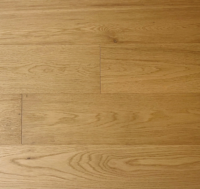Close-up of a wooden floor with a natural finish