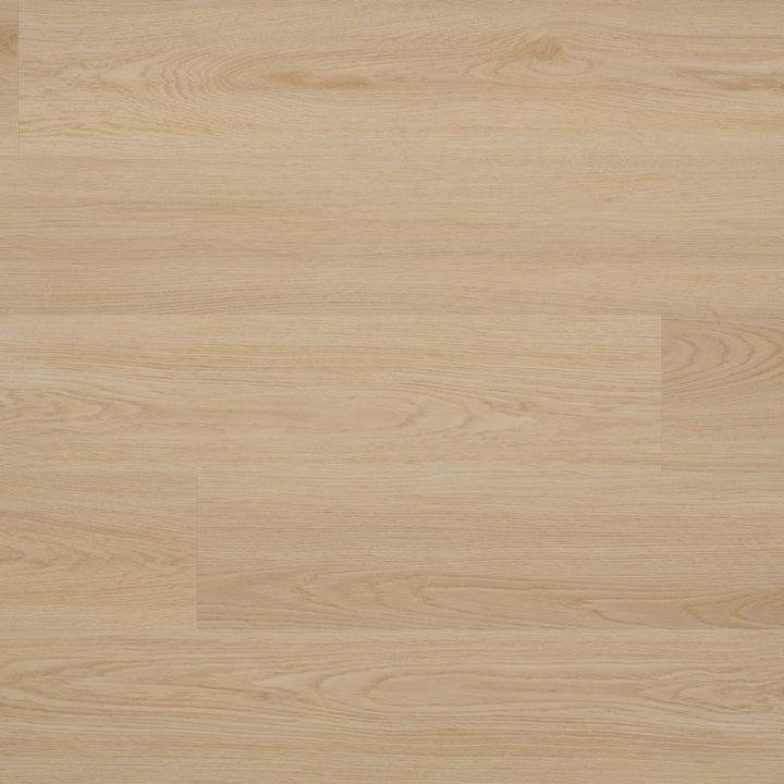 Grandeur Inov8 SPC vinyl flooring sample in Flowerpot Island color – 7x60 inch waterproof plank with natural oak-inspired pattern and matte surface.