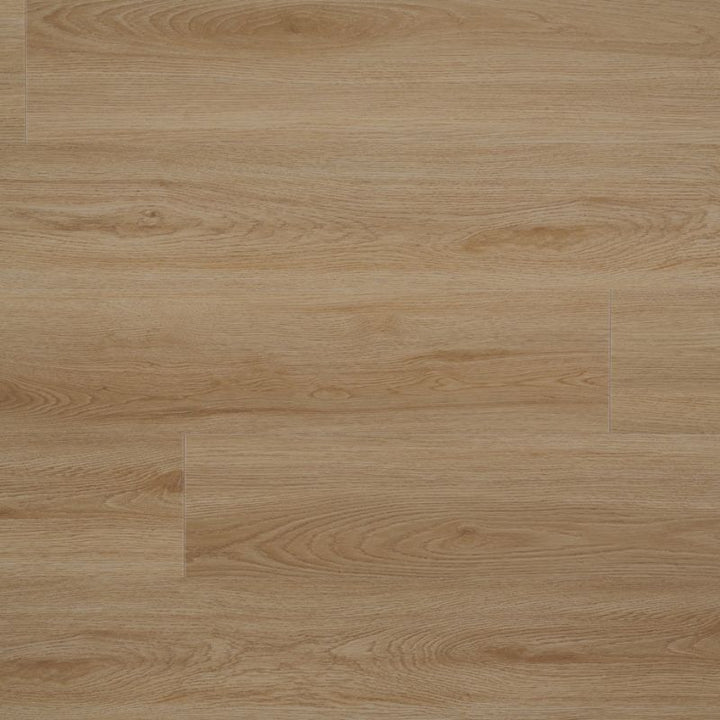 Grandeur Inov8 SPC vinyl flooring sample in Manitoulin color – 7x60 inch waterproof vinyl plank with rich beige wood tones and matte finish.