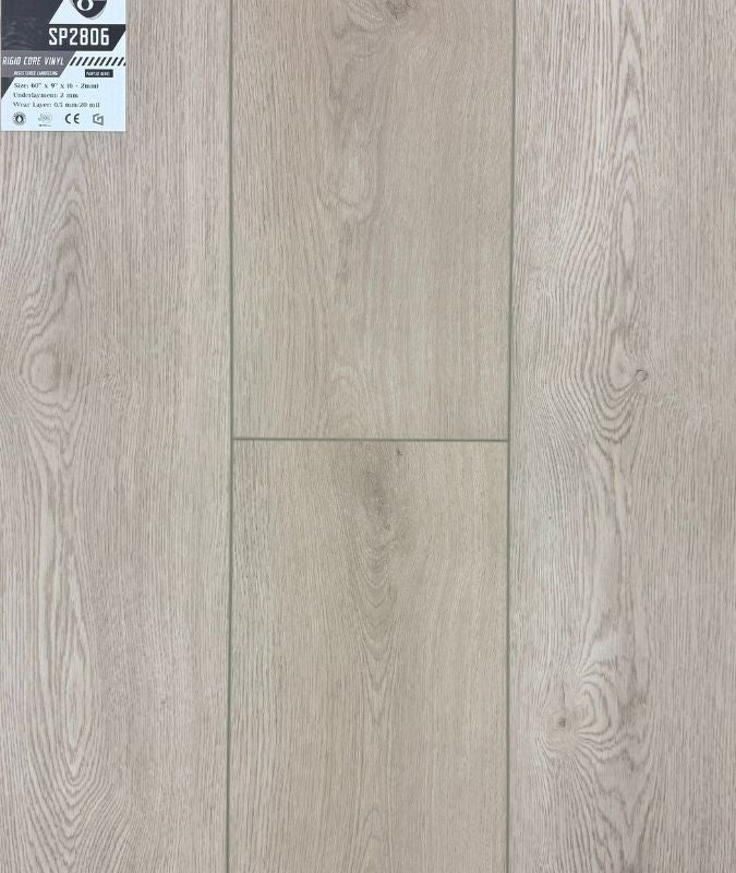 Elegant SP2806 GreenTouch SPC flooring display, showing matte finish and realistic wood detail for Canadian homes.