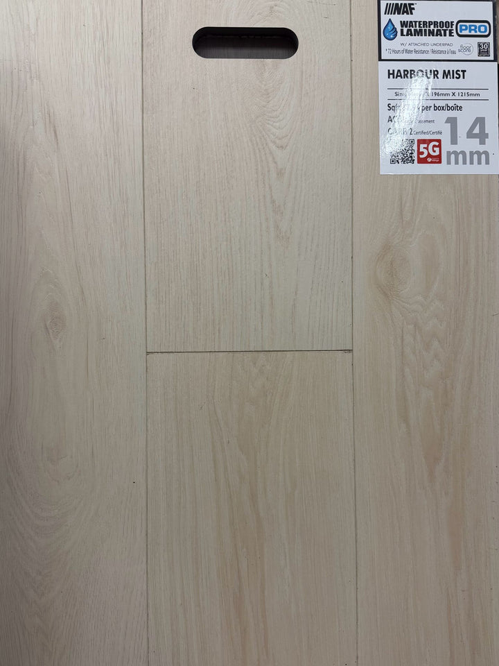 Harbour Mist - NAF 14mm Waterproof Laminate Pro with Underlay