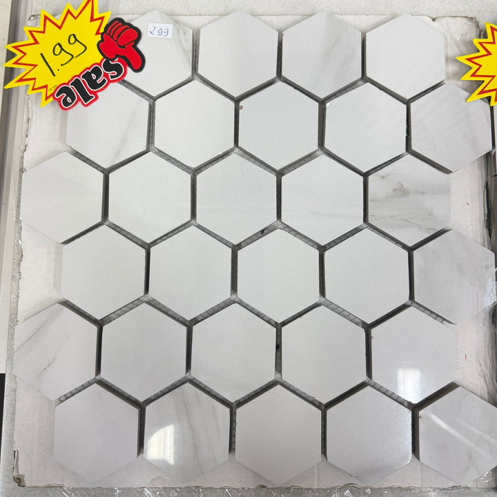$1.99/sqft - 8x9 Mosaic Tile Marble