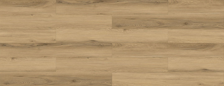 LV326 Alta medium-to-dark oak laminate plank flooring with natural grain patterns and warm beige-brown tones. Available in Waterloo & Kitchener