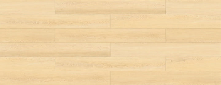 LV 330 Revelstoke, light natural laminate flooring planks with a warm beige and pale yellow tone, and showing subtle grain texture. Waterloo & Kitchener 