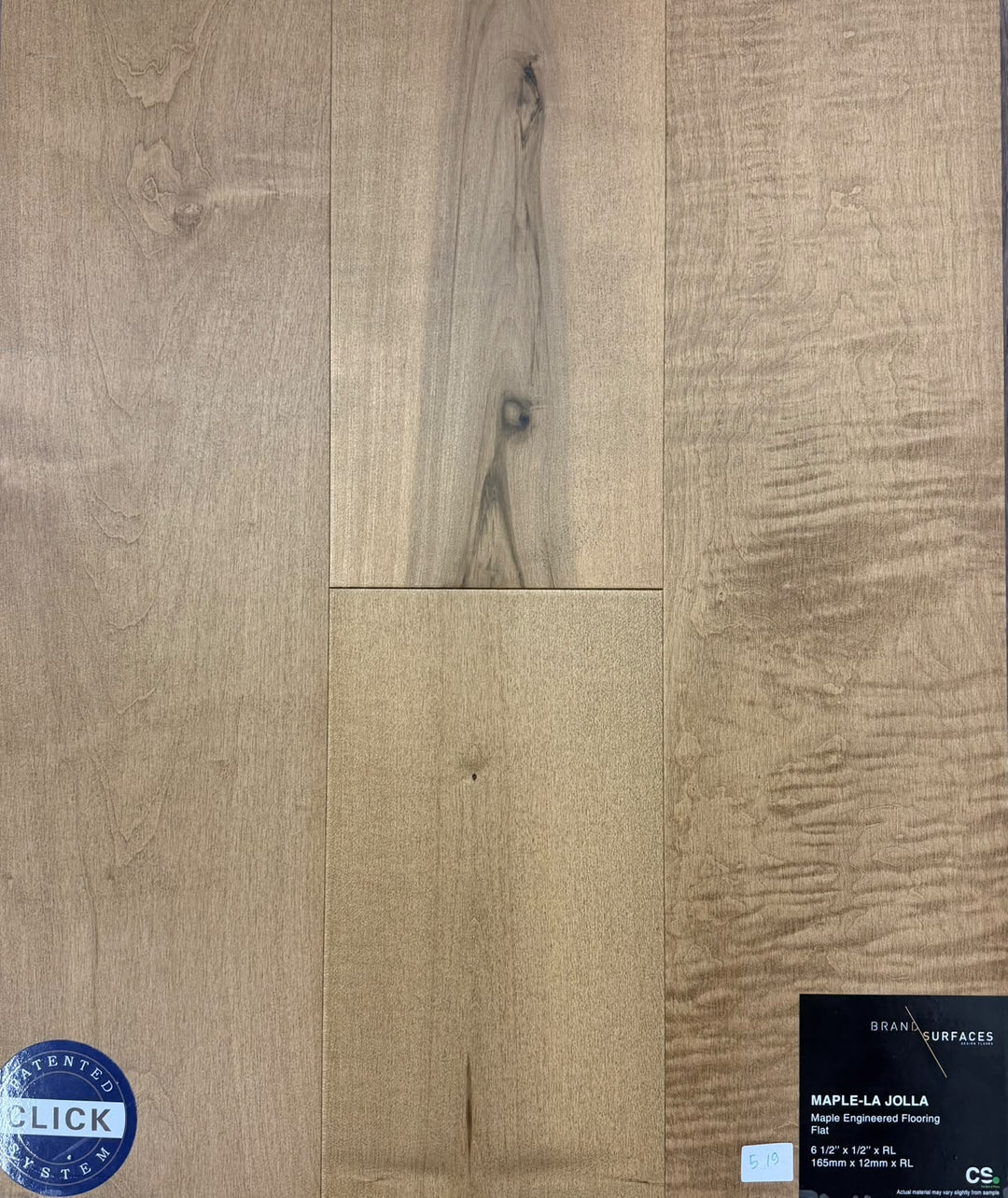 La Jolla - BRAND SURFACES 6-1/2" Maple Click Engineered Hardwood Canadian Standard Flooring