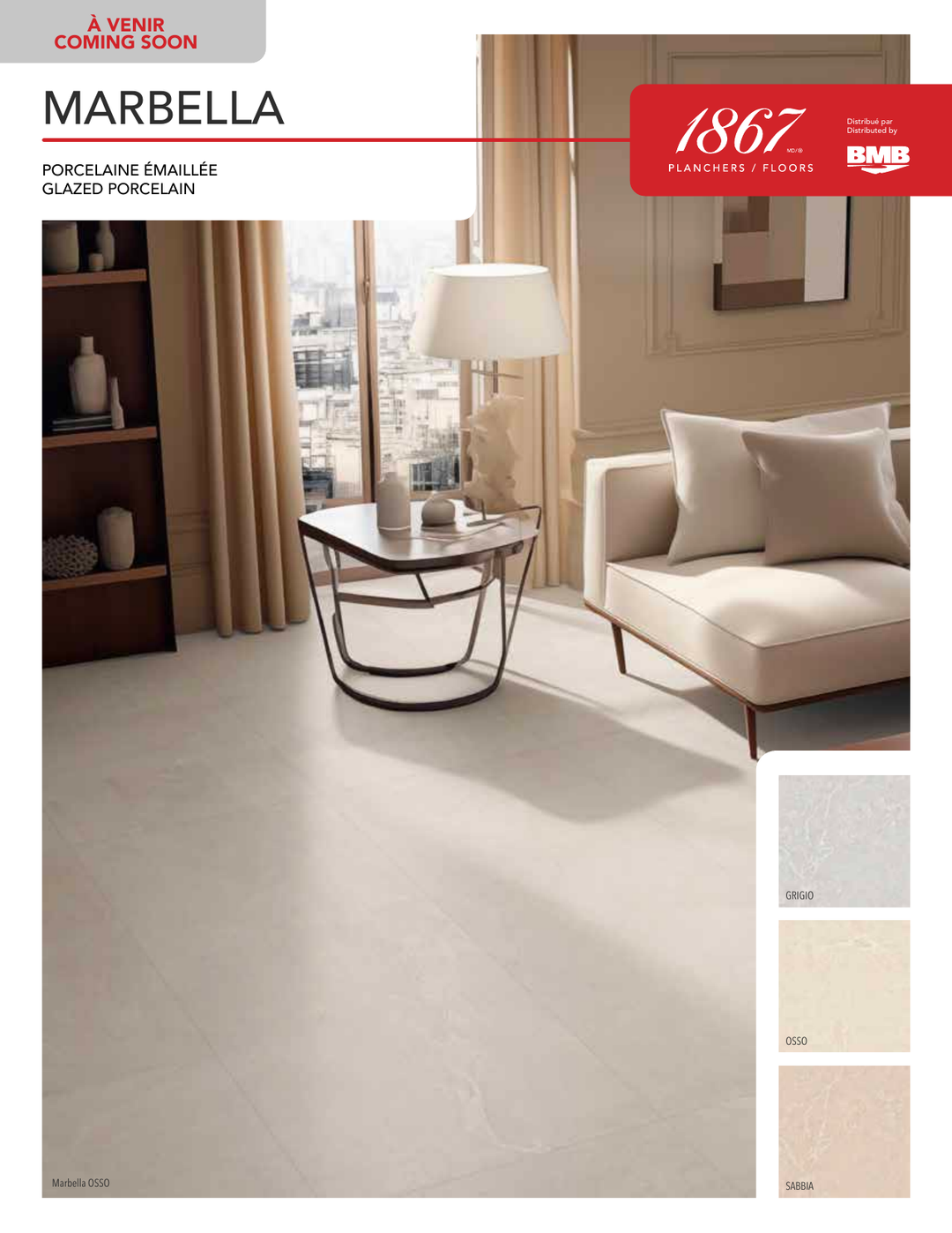 Marbella - 1867 Glazed Porcelain Tile (Marble Look)