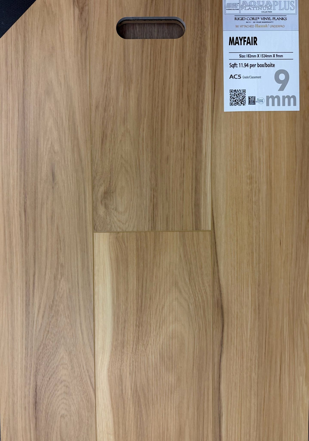 Mayfair - AQUAPLUS PLATINUM  9mm SPC Vinyl Flooring
