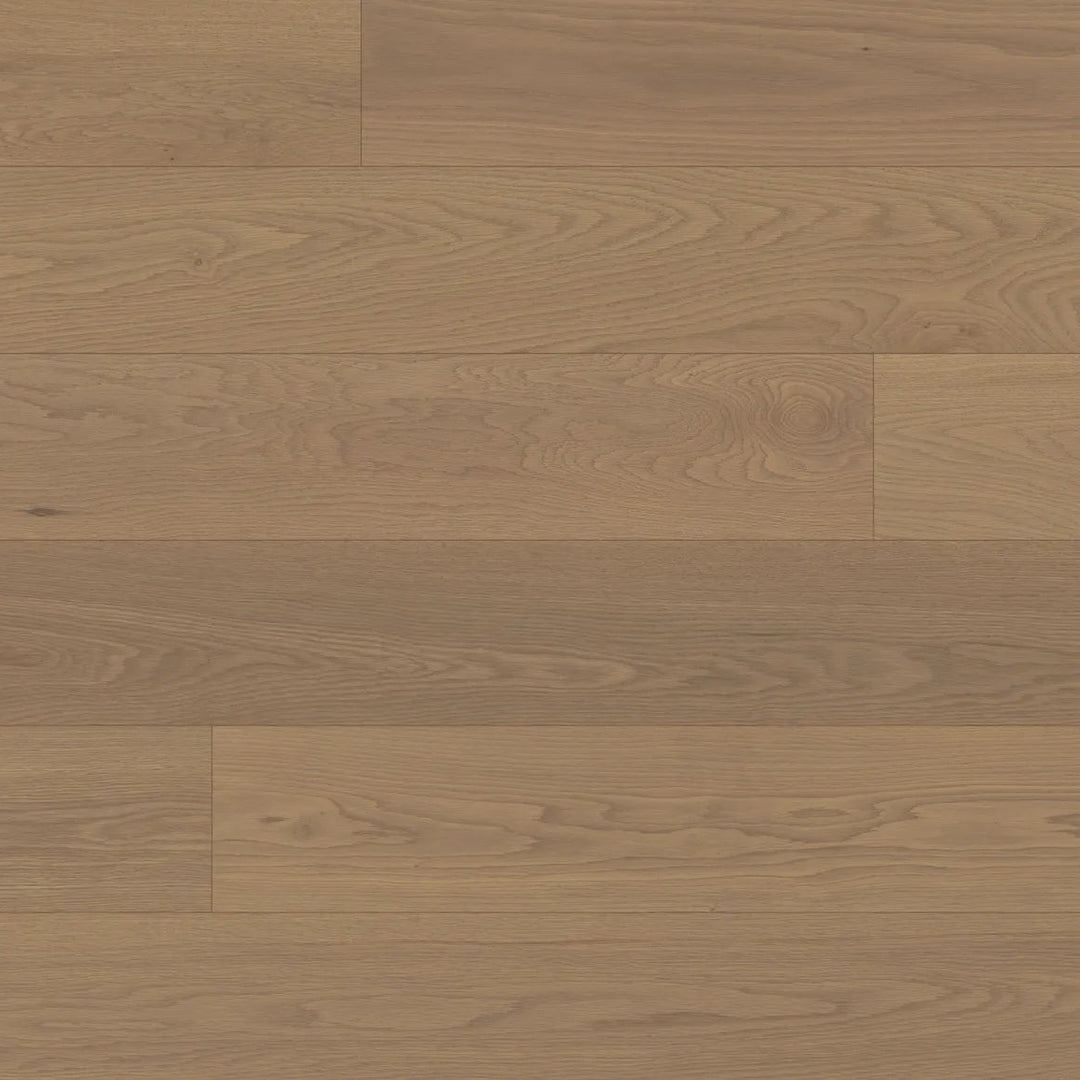 Close-up of wooden flooring with a warm brown color.