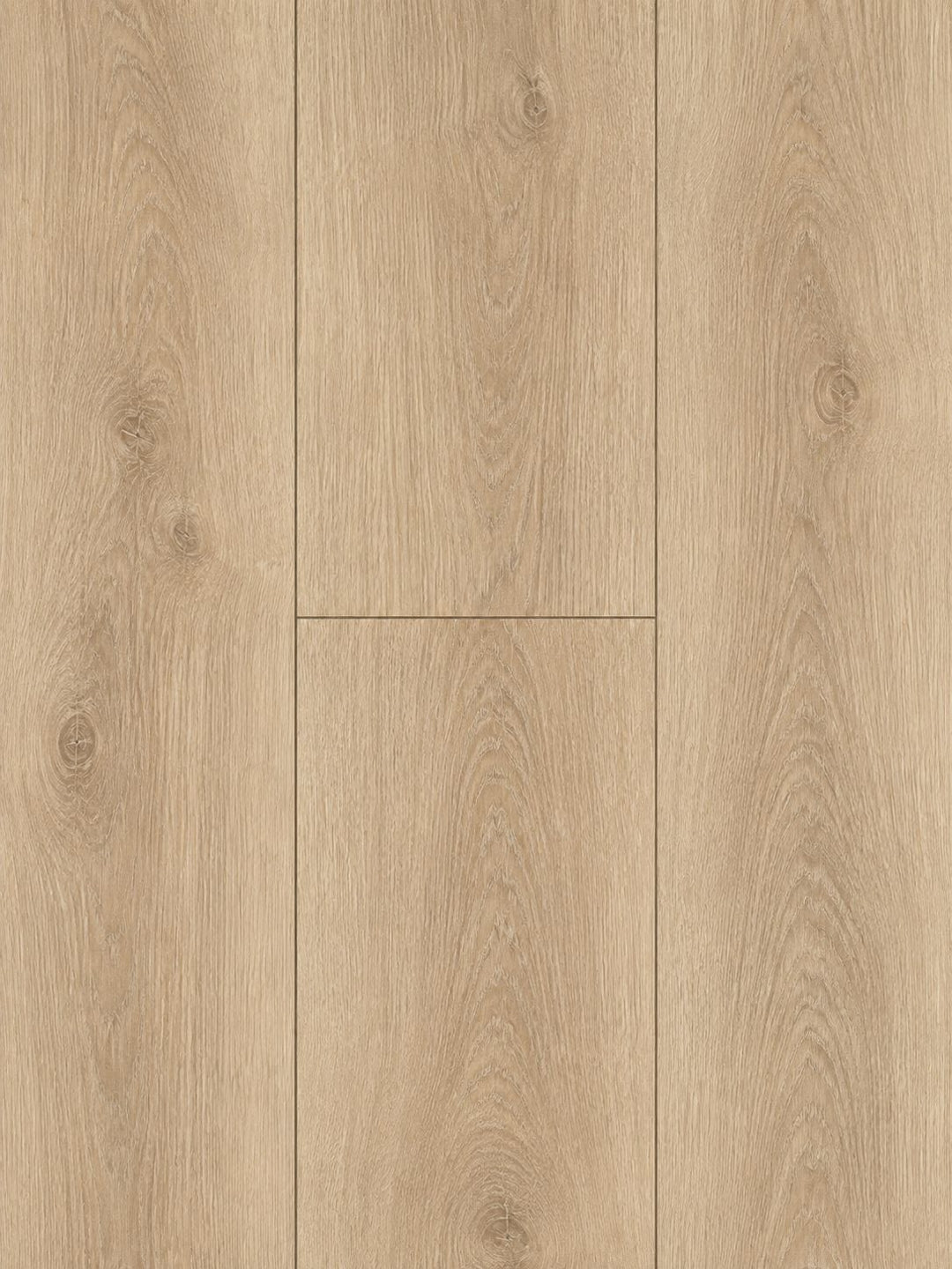 Tosca 9mm WPC medium oak wood- look vinyl flooring planks with visible grain, knots, and a smooth finish.