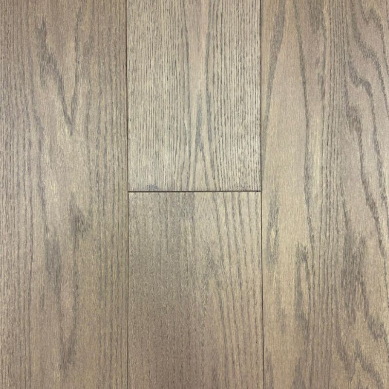 Ecru Oak flooring sample displaying dark brown oak color and fine wood pattern, available for delivery throughout Ontario and Canada.