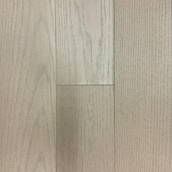 Neutral Oak flooring sample – medium oak color with soft grey undertone – ¾-inch engineered wood with low luster finish, Canadian delivery available.